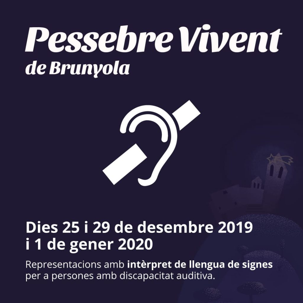 Imatge informativa de la notícia amb les dates quan hi haurà intèrpret de llengua de signes.